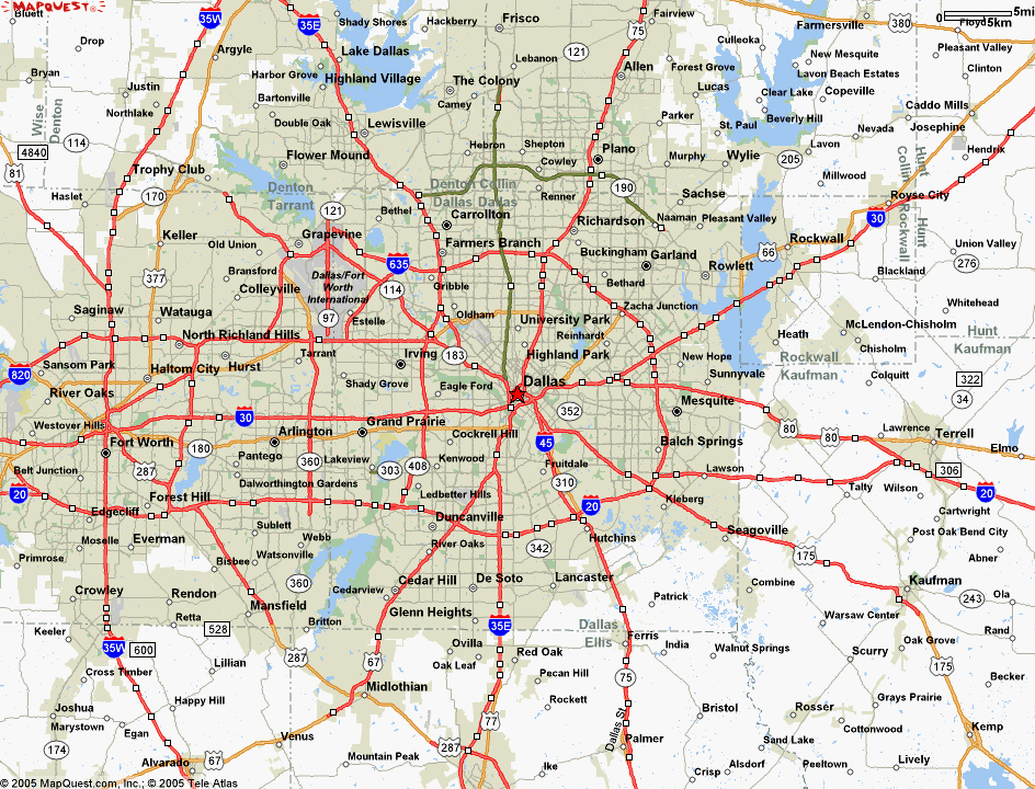 Dallas, TX Map