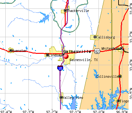 Gainesville TX Map