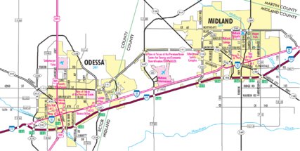 Odessa TX Map