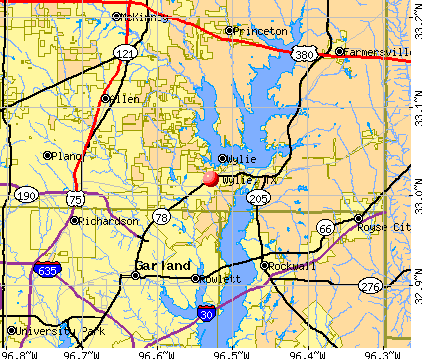Wylie, TX Map
